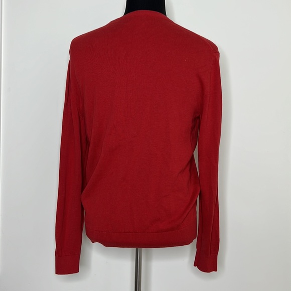 SOUTHERN TIDE Men’s Red V-Neck Cotton Sweater L - Picture 7 of 7